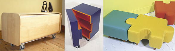 breadbin cabinet, cube unit and jigsaw unit